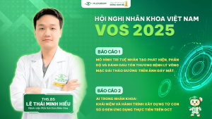 Bệnh viện Mắt Sài Gòn Biên Hòa trân trọng thông báo: ThS.BS Lê Thái Minh Hiếu sẽ đại diện bệnh viện tham dự Hội nghị Nhãn khoa Việt Nam VOS 2025