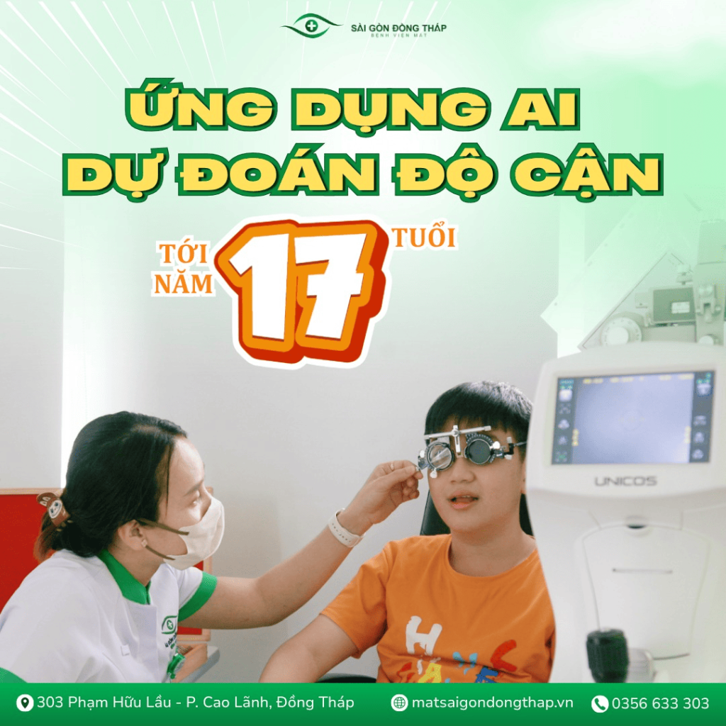 Công nghệ AI đi kèm phác đồ cá nhân hóa giúp dự đoán độ cận tới năm 17 tuổi