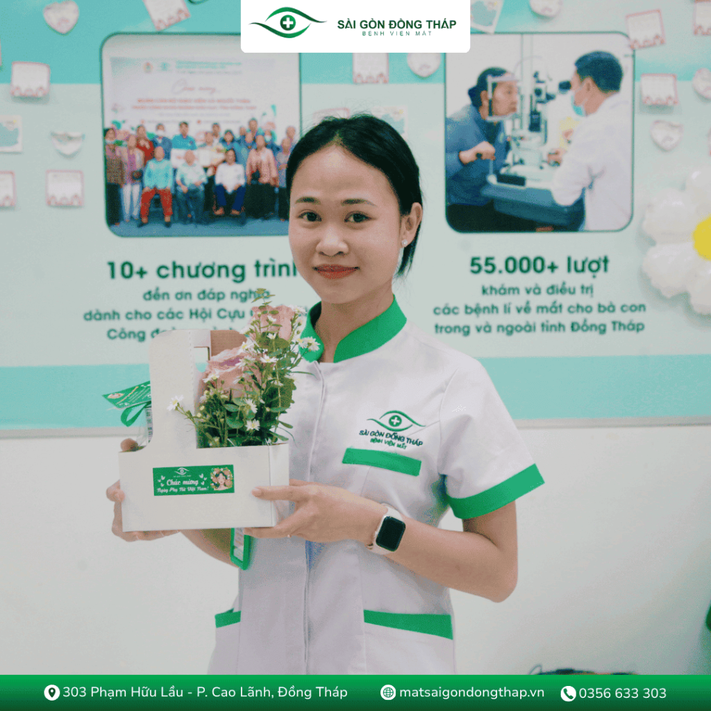 Nụ cười rạng rỡ trong ngày đặc biệt của phái đẹp Mắt Sài Gòn Đồng Tháp