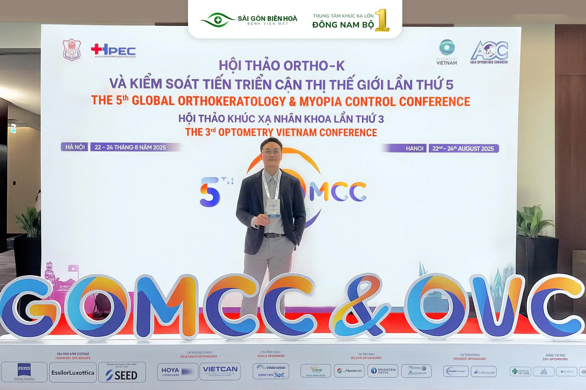 ThS.BS Lê Thái Minh Hiếu tại Hội thảo Ortho-K & Kiểm soát tiến triển cận thị thế giới lần thứ 5 và Hội thảo Khúc xạ nhãn khoa Việt Nam lần thứ 3