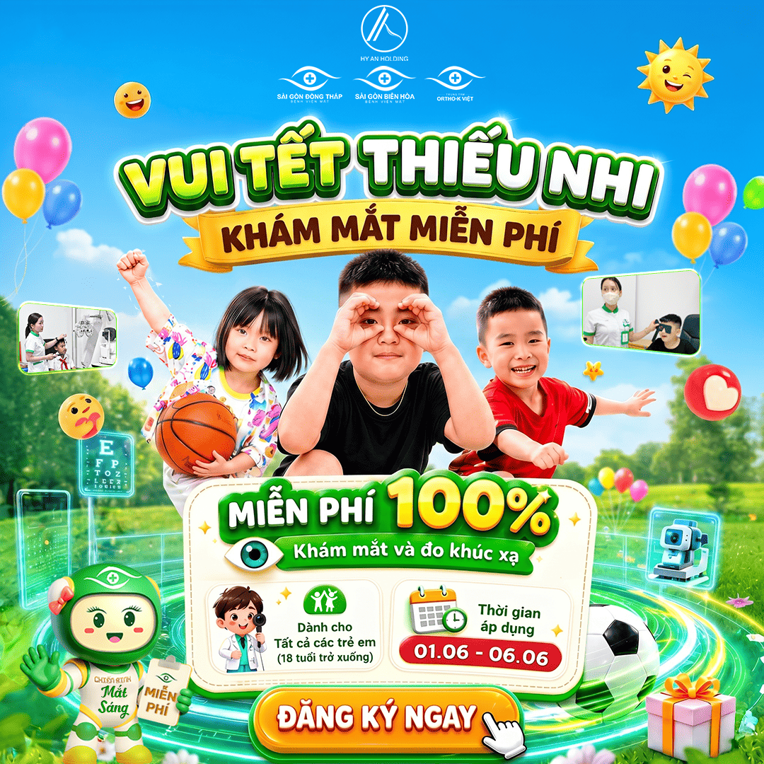 hy an holding: chương trình khám mắt miễn phí 0đ cho tất cả thiếu nhi nhân dịp 1/6